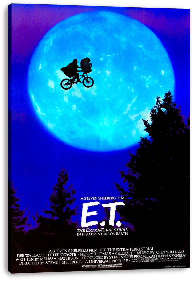 E.T. The Extra-Terrestrial Decorative Painting (paper and canvas) art poster printing print