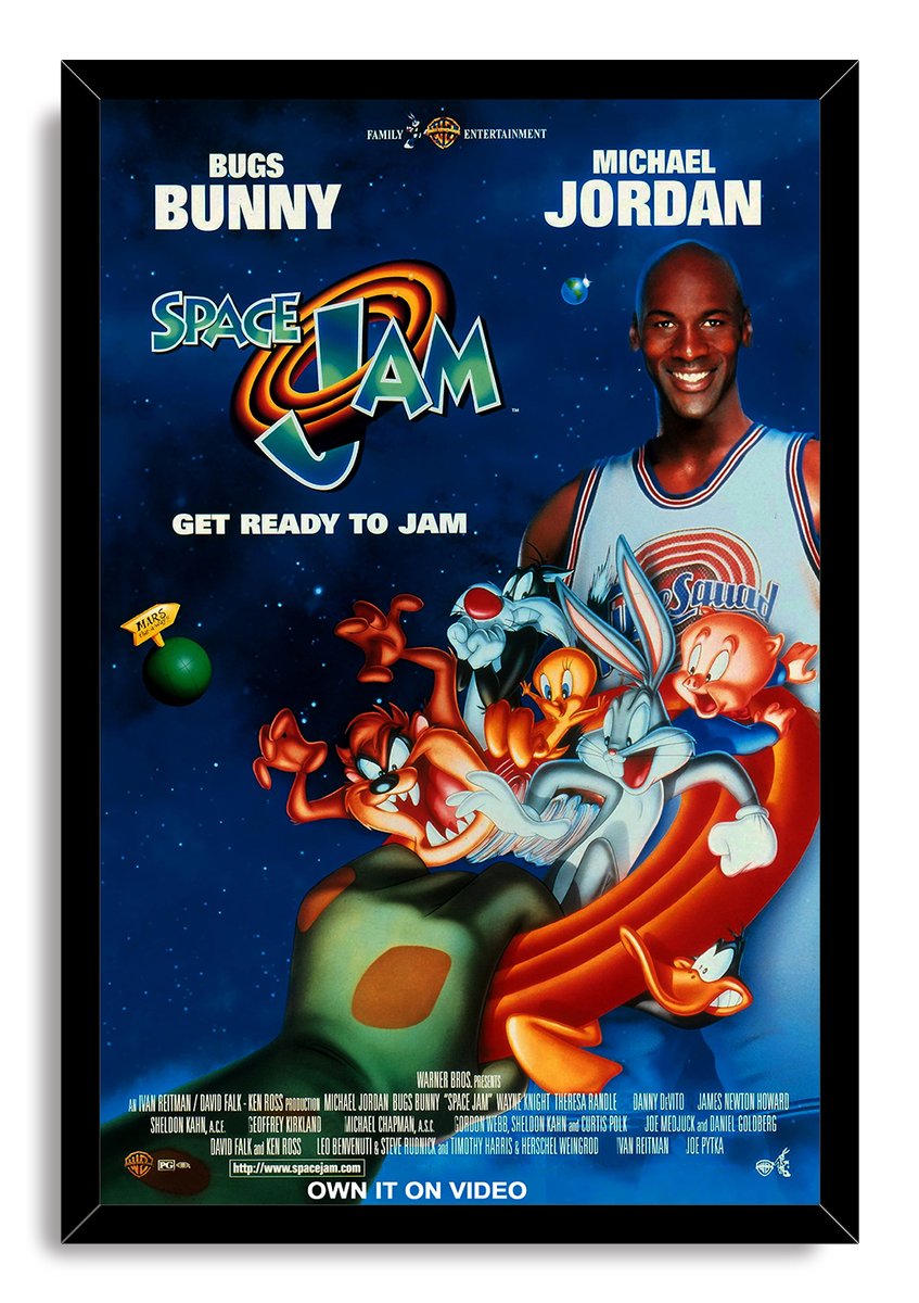 Space Jam Michael Jordan Bugs Bunny Decorative Painting (paper and canvas) art poster printing print