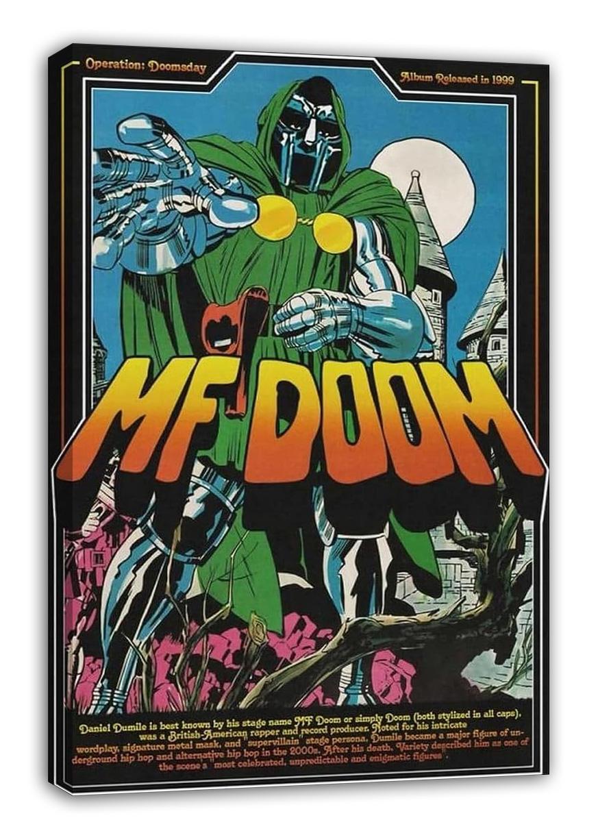 MF Doom Album Cover Hip hop Comic (Paper and Canvas) Art Poster Printing Print