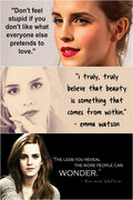 Emma Watson Inspirational Quotes Decorative Painting (paper and canvas) art poster printing print