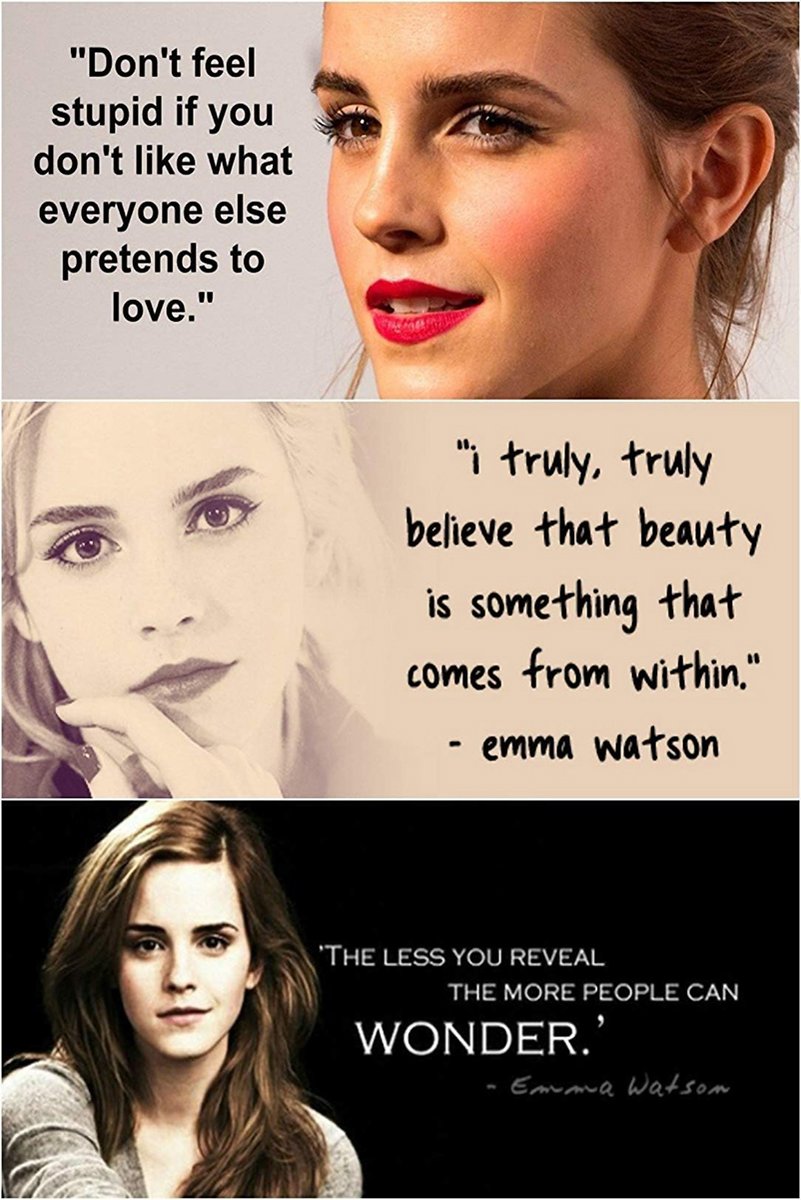 Emma Watson Inspirational Quotes Decorative Painting (paper and canvas) art poster printing print