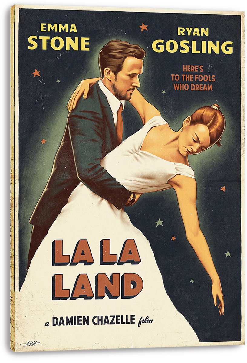 La La Land Emma Stone Ryan Gosling Decorative Painting (paper and canvas) art poster printing print