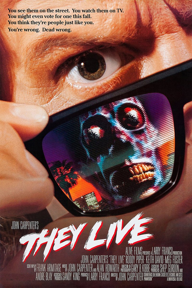 They Live Movie Poster Decorative Painting (paper and canvas) art poster printing print