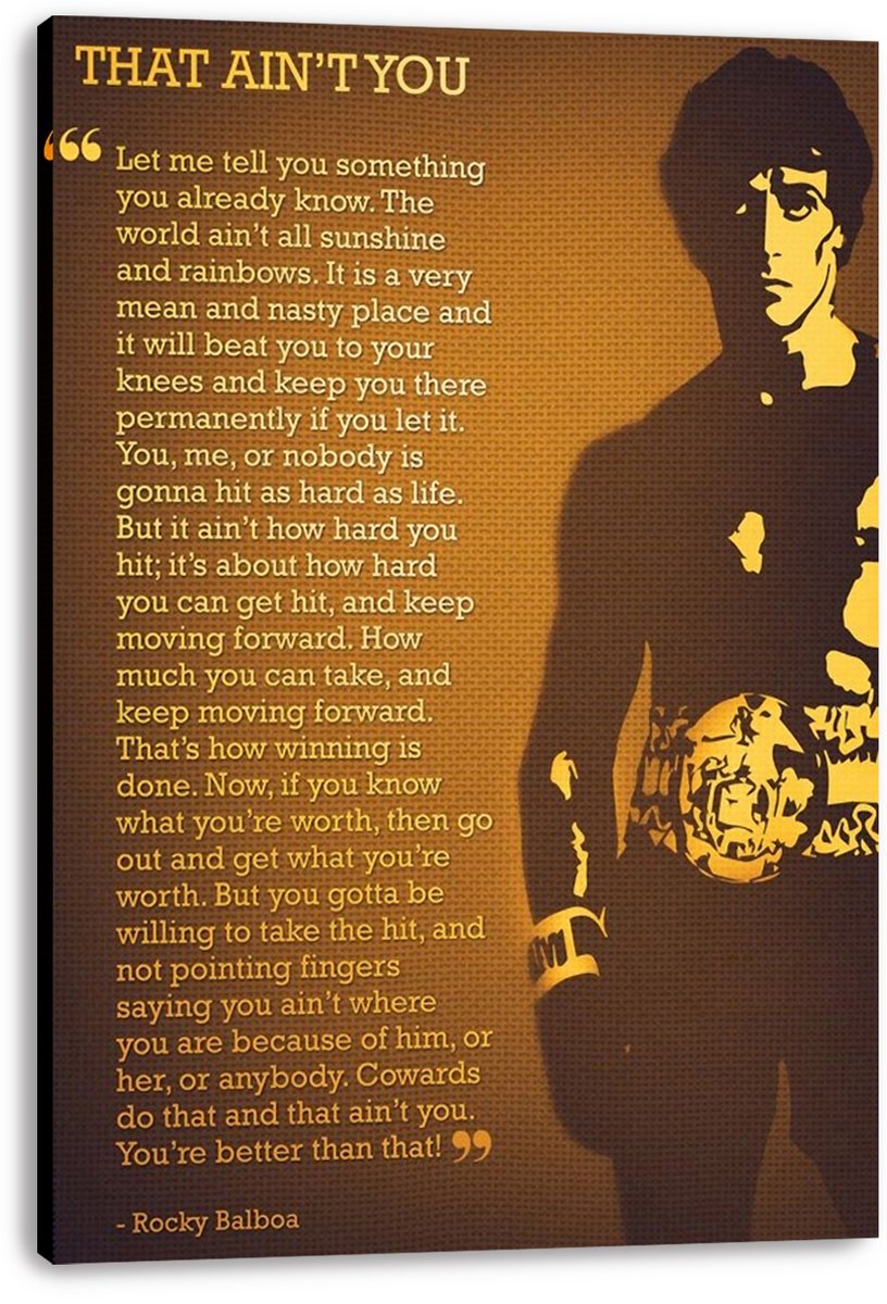 Rocky Balboa Decorative Painting (paper and canvas) art poster printing print