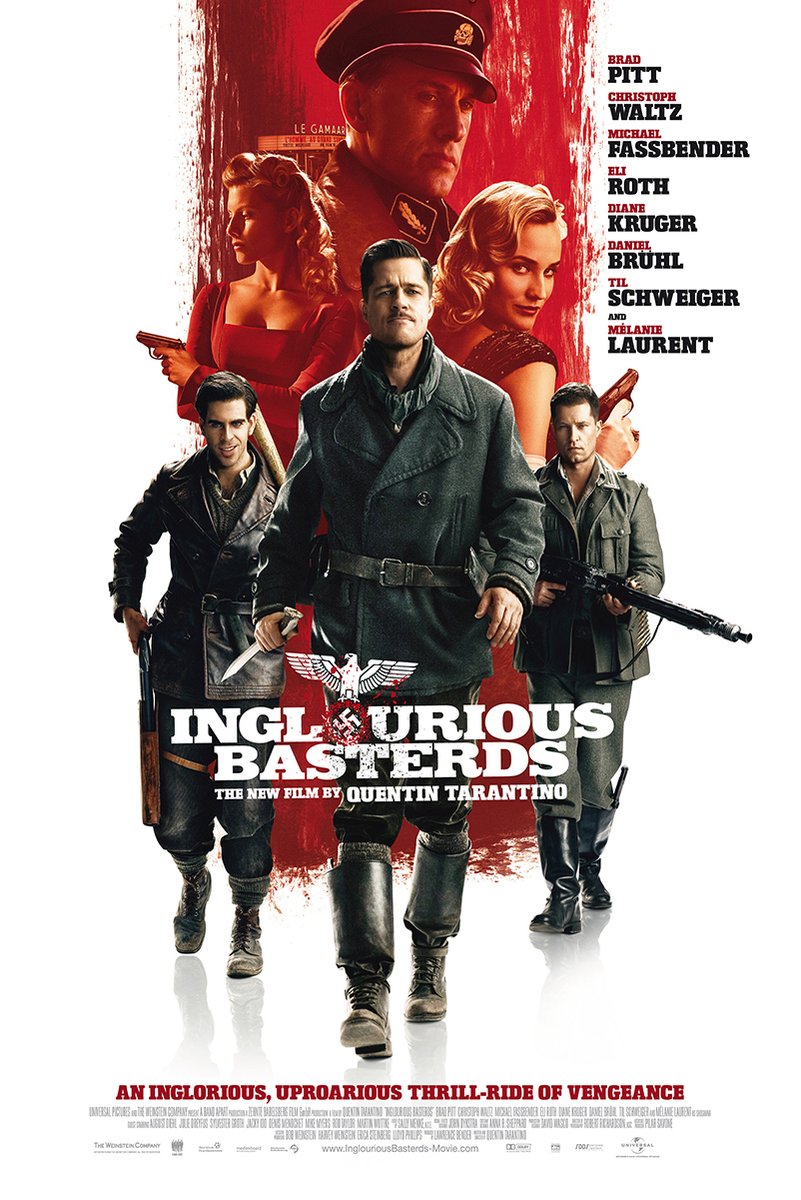 Inglourious Basterds Movie Decorative Painting (paper and canvas) art poster printing print