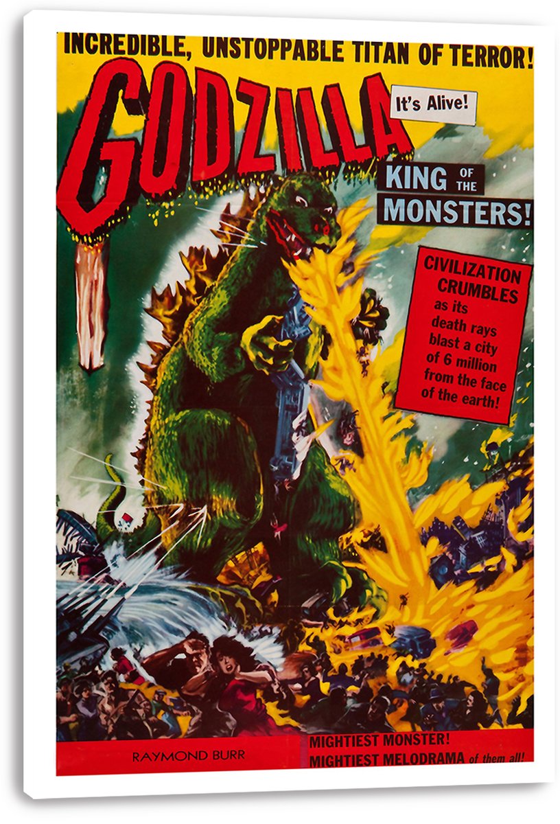 Godzilla King of the Monsters Decorative Painting (paper and canvas) art poster printing print