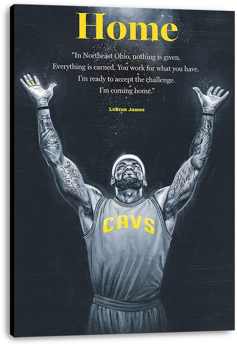 LeBron James Decorative Painting (paper and canvas) art poster printing print