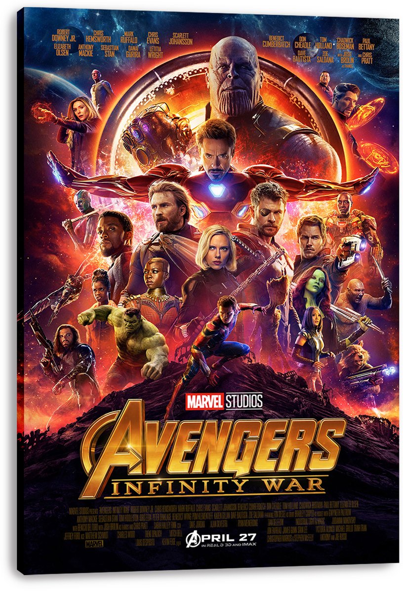 Avengers Infinity War Movie Poster Decorative Painting (paper and canvas) art poster printing print