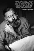 Ernest Hemingway Decorative Painting (paper and canvas) art poster printing print