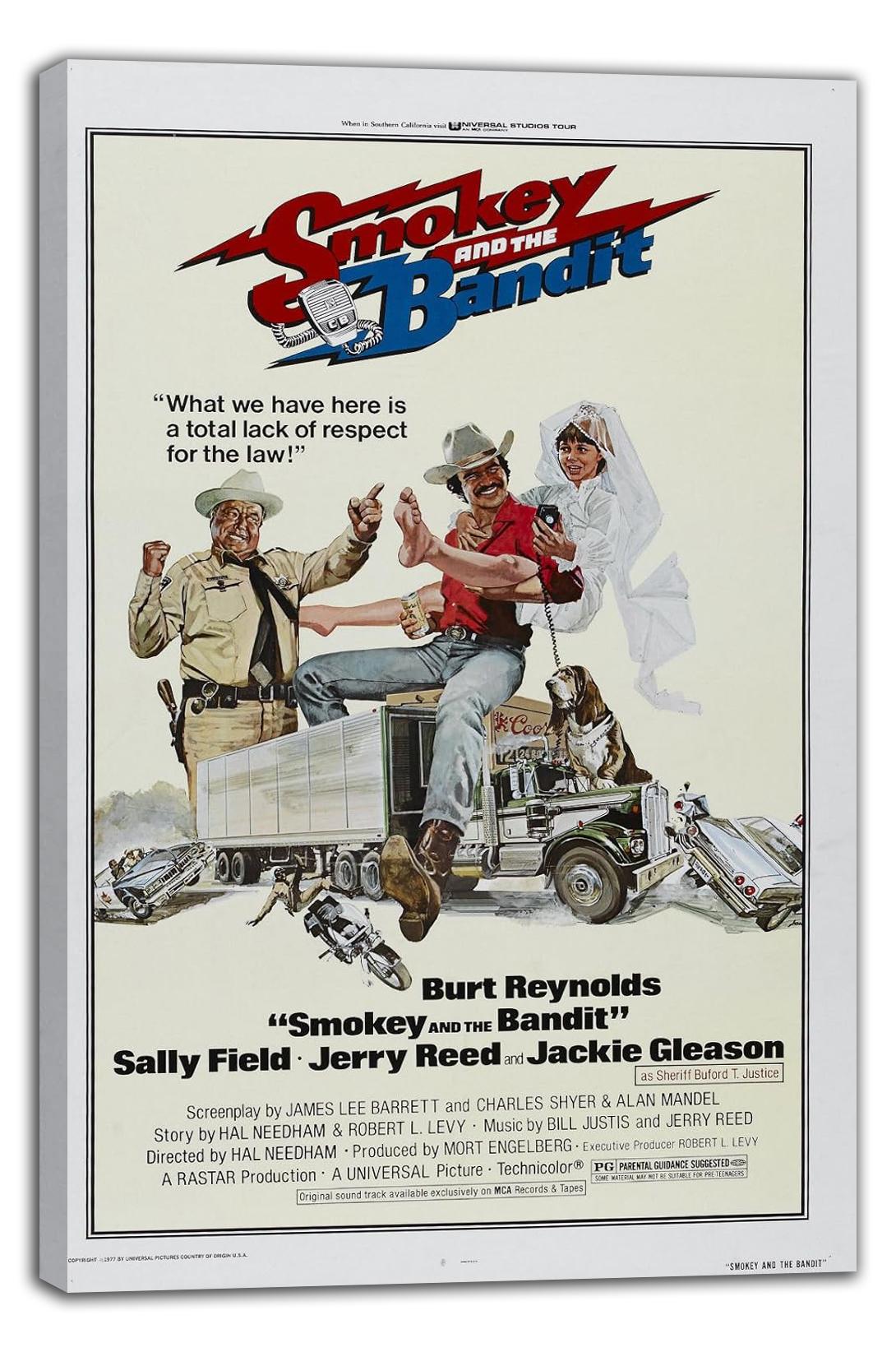 Smokey and The Bandit (1977) Movie Poster(Paper and Canvas) Art Poster Printing Print