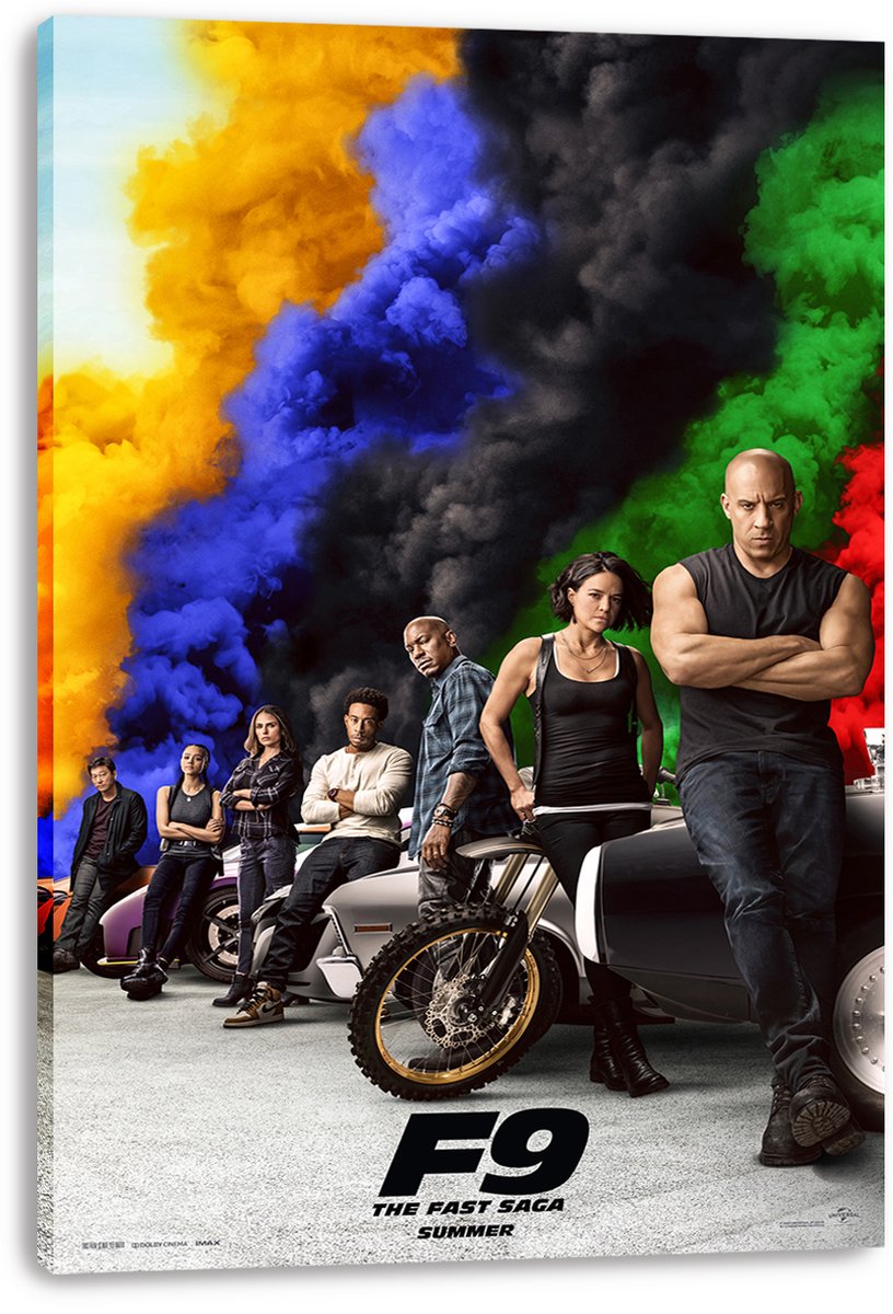F9 The Fast Saga Movie Cast Decorative Painting (paper and canvas) art poster printing print