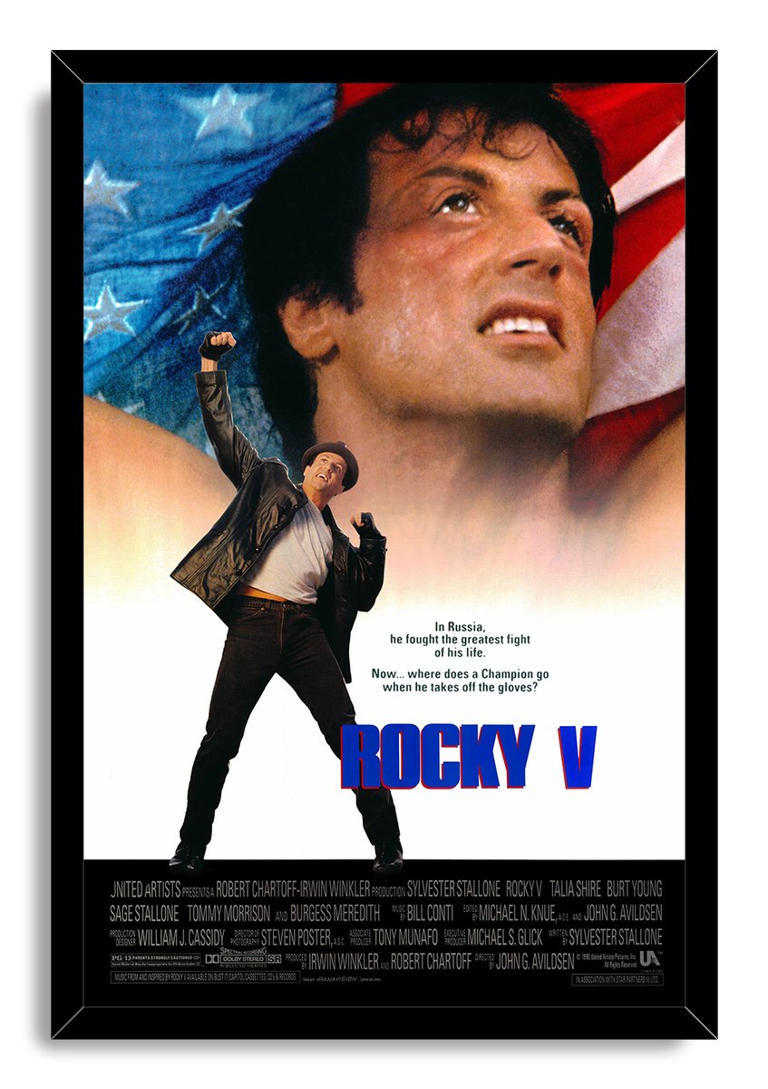 Rocky V Sylvester Stallone Movie Poster Decorative Painting (paper and canvas) art poster printing print