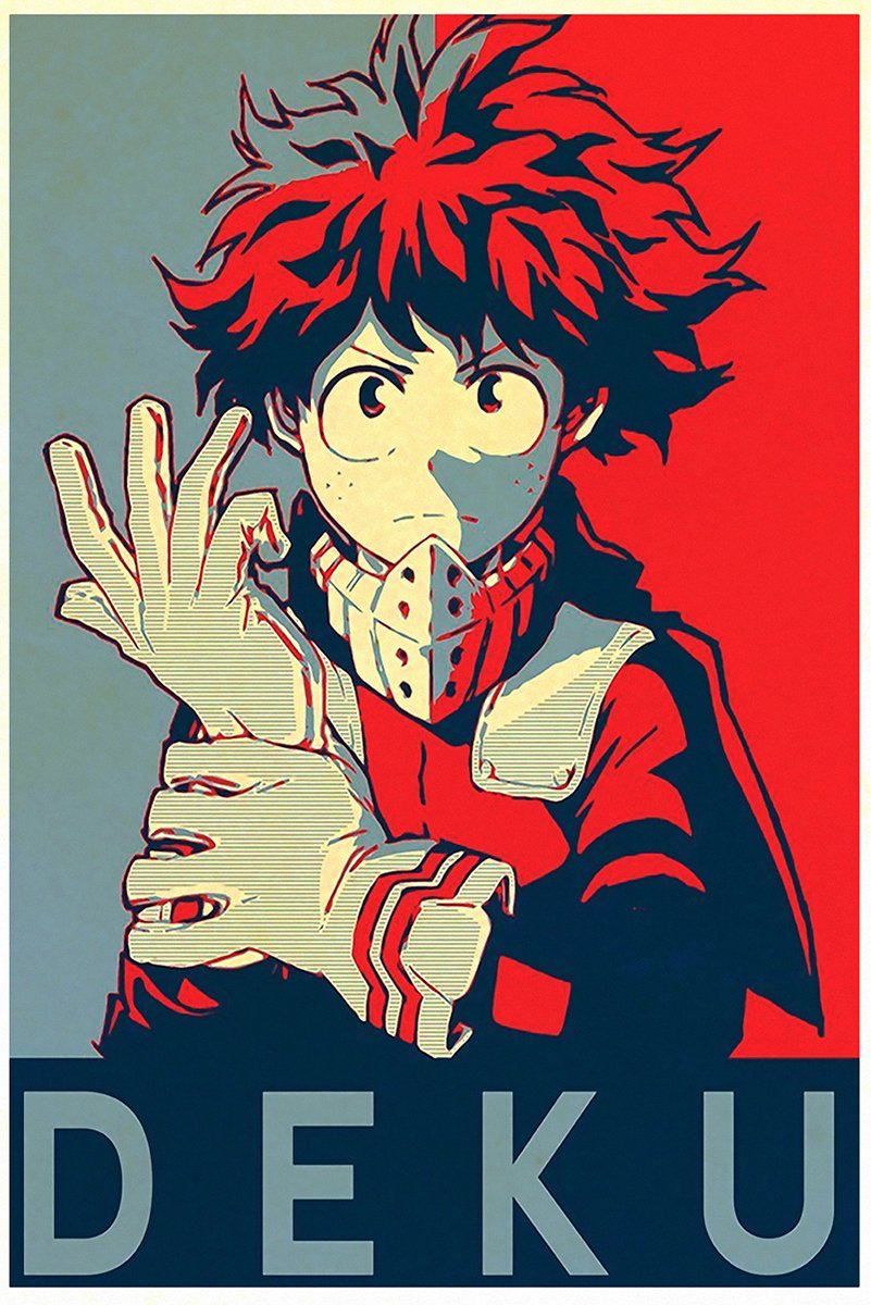 Deku My Hero Academia Decorative Painting (paper and canvas) art poster printing print