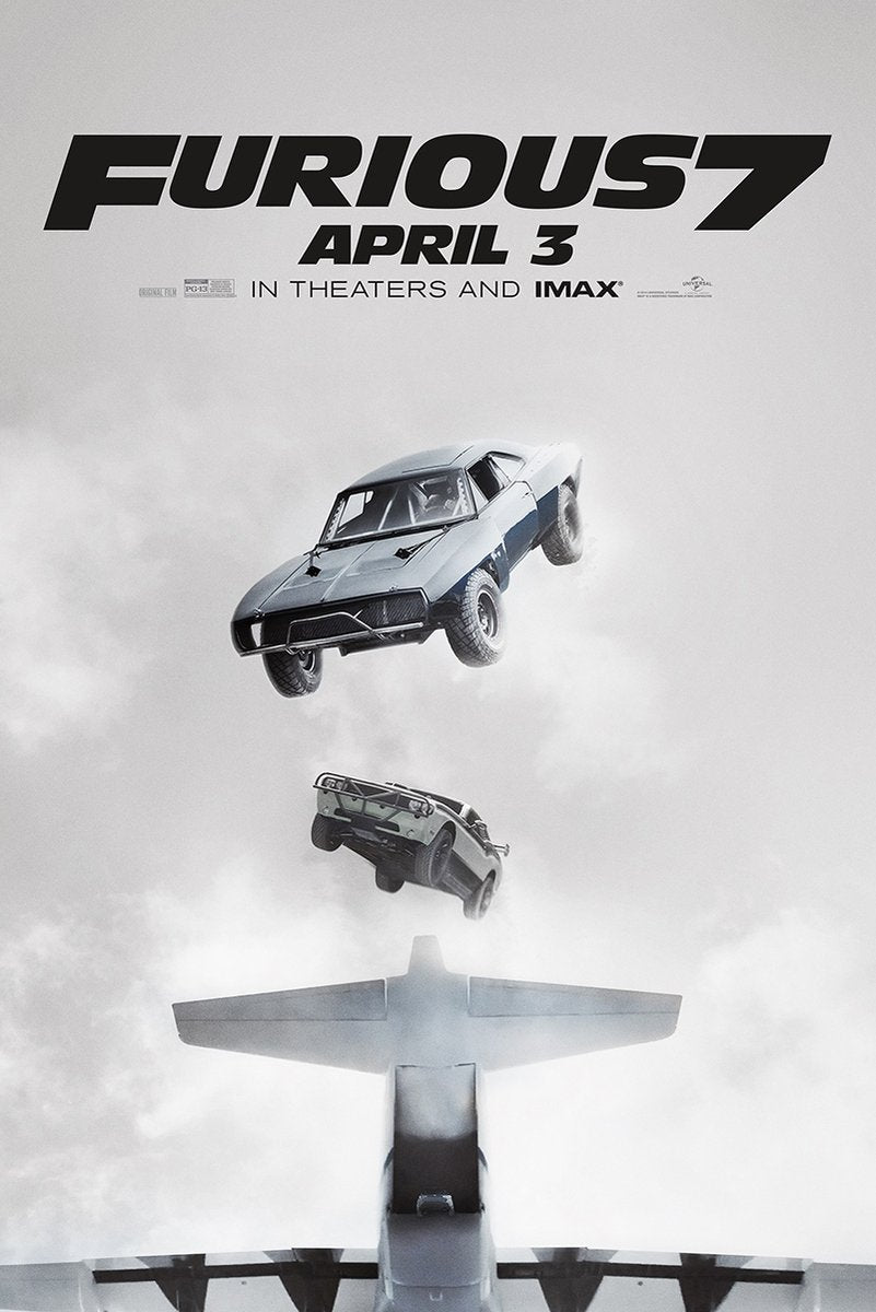 Furious 7 Movie Poster Cars Falling Decorative Painting (paper and canvas) art poster printing print