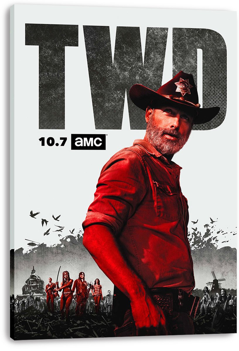 The Walking Dead Rick Grimes Decorative Painting (paper and canvas) art poster printing print
