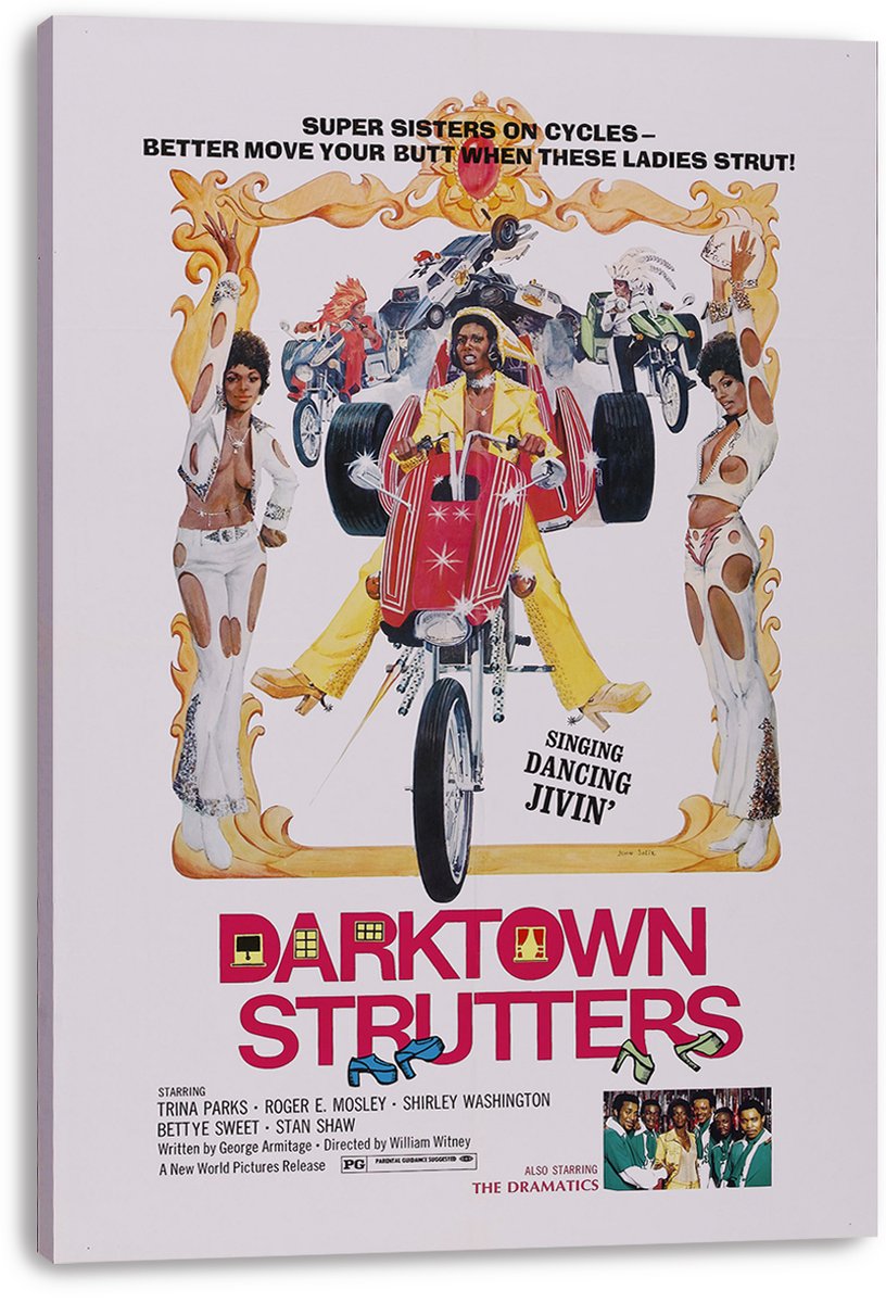 Darktown Strutters Blaxploitation Movie Poster Decorative Painting (paper and canvas) art poster printing print