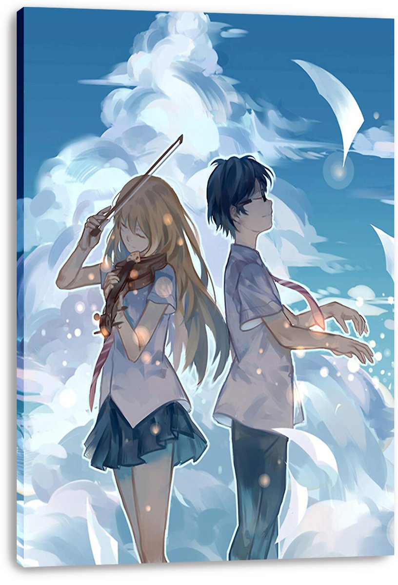 Your Lie in April Anime Musical Duo Decorative Painting (paper and canvas) art poster printing print