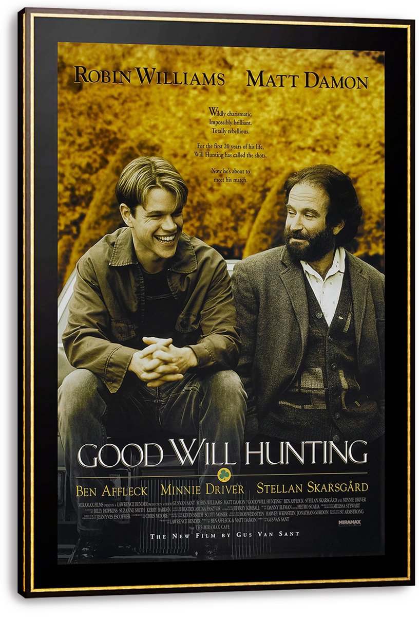 Good Will Hunting Robin Williams Matt Damon Decorative Painting (paper and canvas) art poster printing print