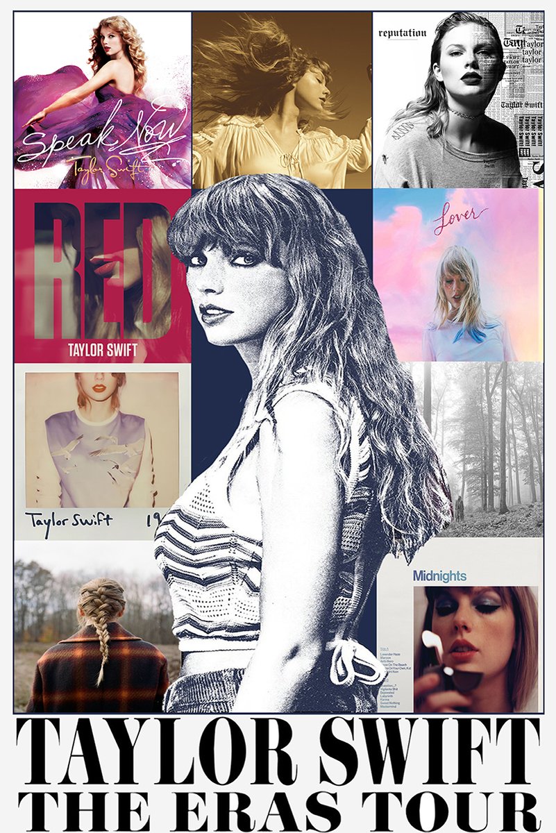 Taylor Swift The Eras Tour Decorative Painting (paper and canvas) art poster printing print