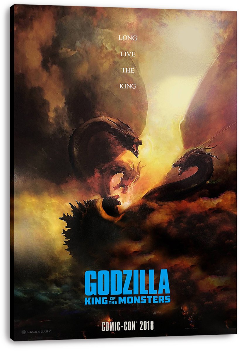 Godzilla King Ghidorah Battle Decorative Painting (paper and canvas) art poster printing print