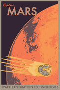 Explore Mars Space Travel Decorative Painting (paper and canvas) art poster printing print