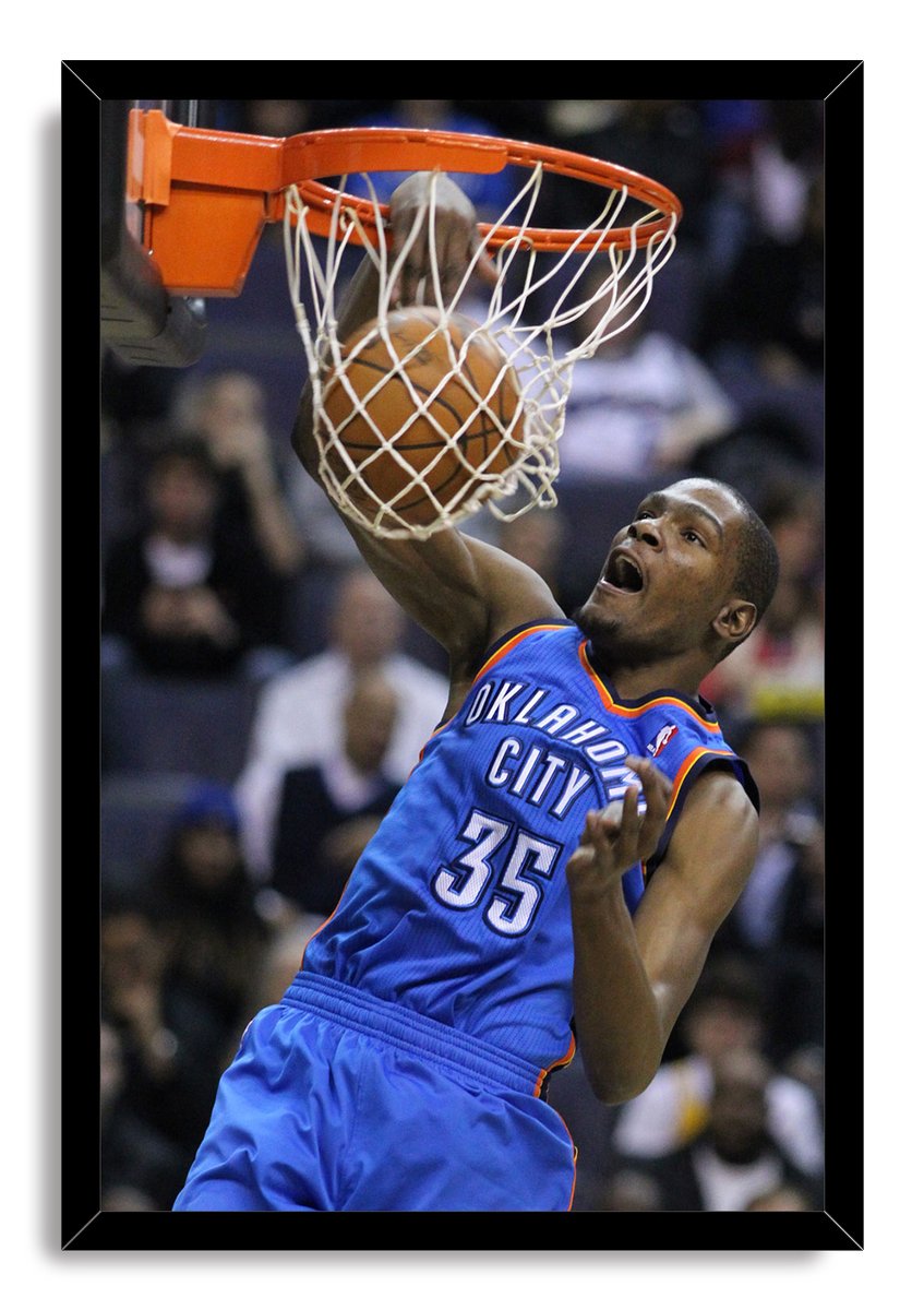 Kevin Durant Slam Dunk Decorative Painting (paper and canvas) art poster printing print