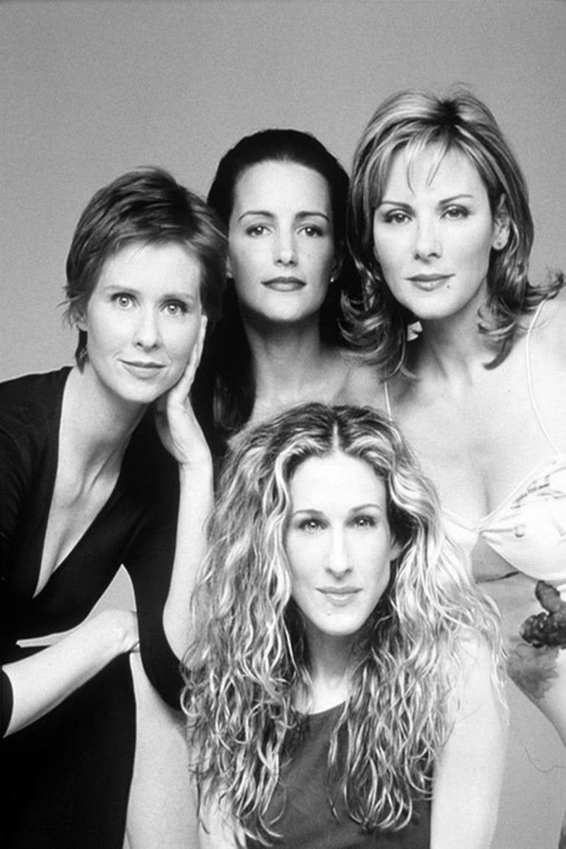 Sex and the City Cast Black and White Decorative Painting (paper and canvas) art poster printing print