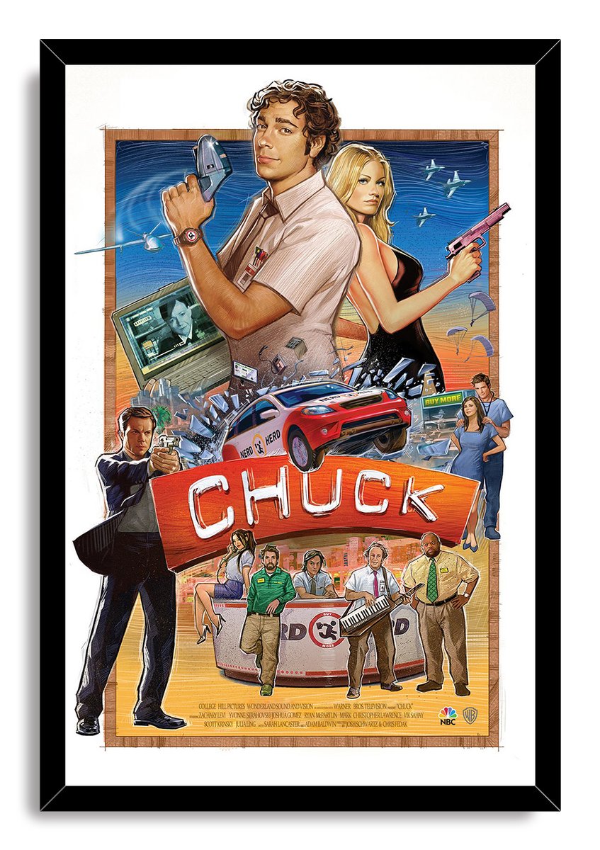 Chuck TV Series Decorative Painting (paper and canvas) art poster printing print