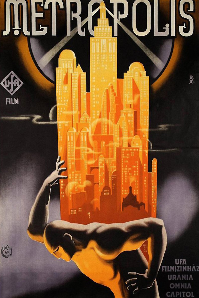 Metropolis Film Art Decorative Painting (paper and canvas) art poster printing print