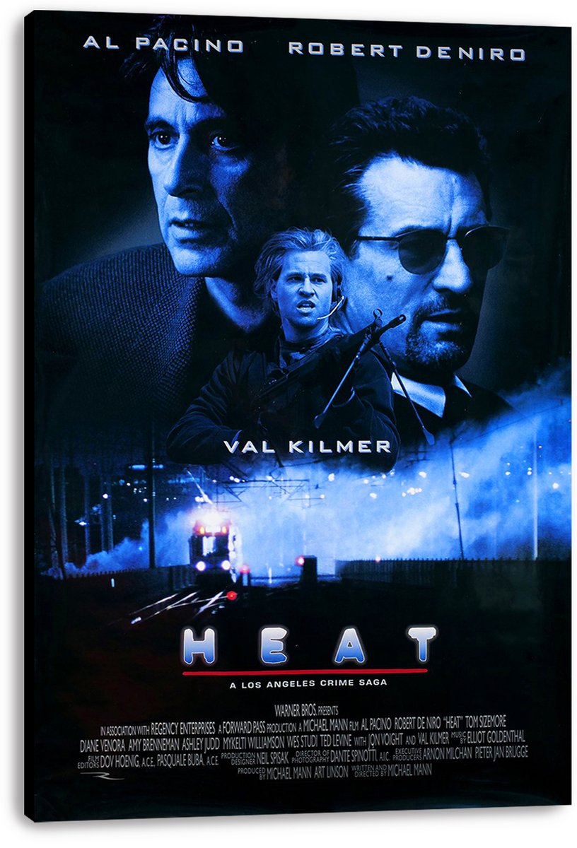 Heat Movie Al Pacino Robert De Niro Val Kilmer Decorative Painting (paper and canvas) art poster printing print