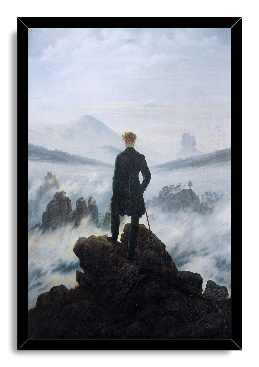 Wanderer Over Foggy Mountains Decorative Painting (paper and canvas) art poster printing print