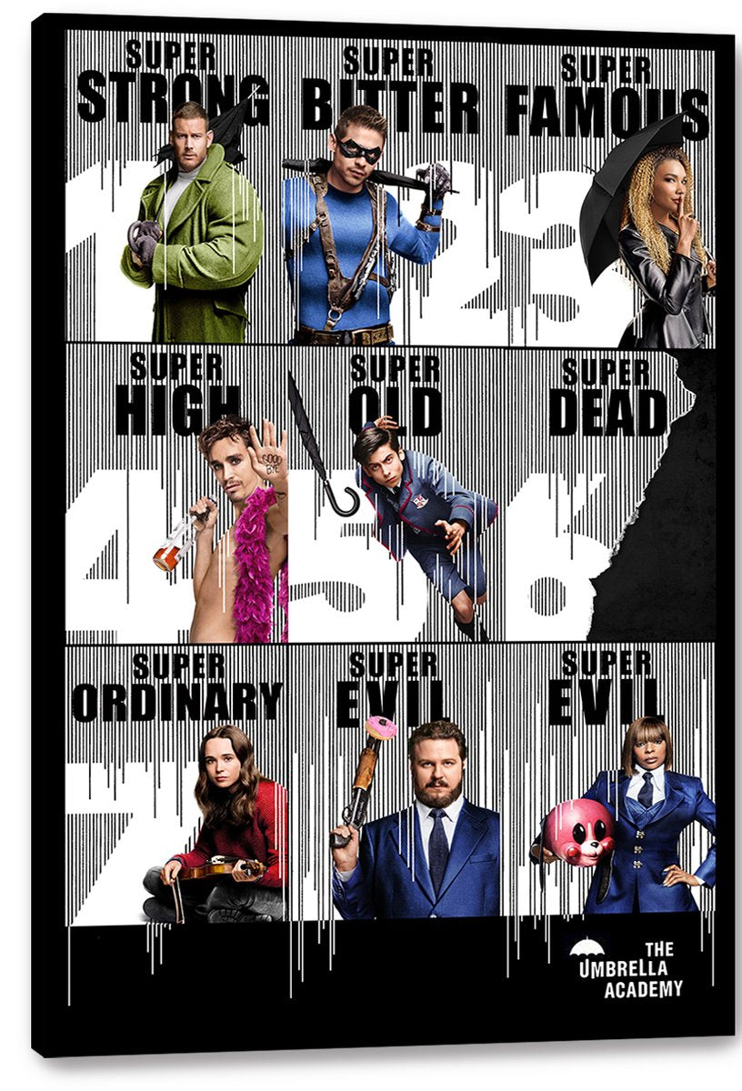 The Umbrella Academy Characters Decorative Painting (paper and canvas) art poster printing print