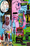 Basquiat Style Neo-Expressionist Art Decorative Painting (paper and canvas) art poster printing print