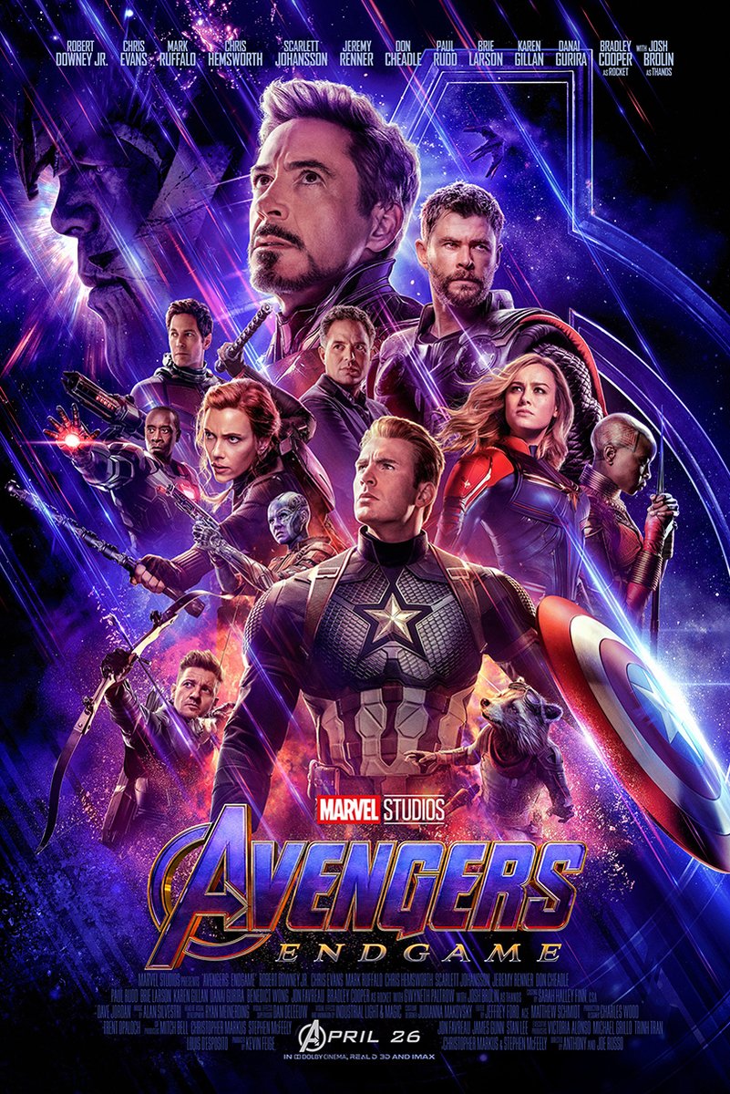 Marvel Avengers Endgame Characters Decorative Painting (paper and canvas) art poster printing print