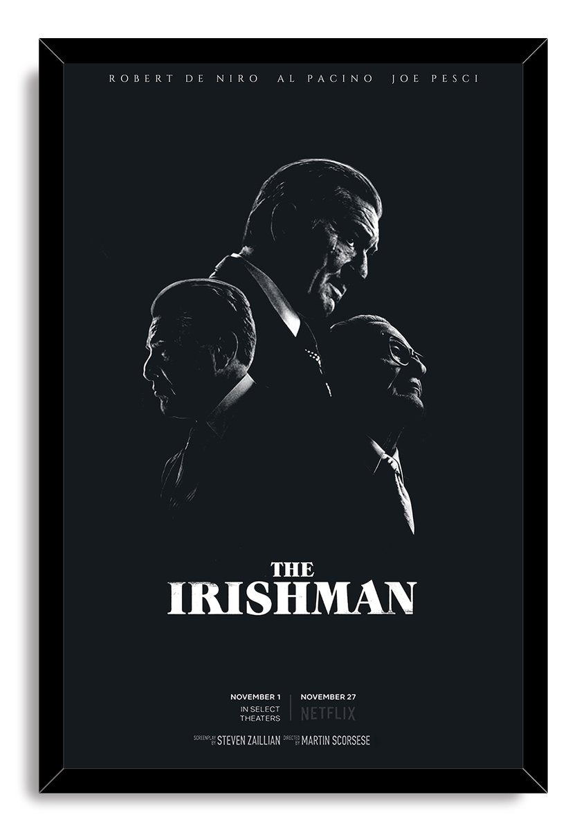 The Irishman Robert De Niro Al Pacino Joe Pesci Movie Poster Decorative Painting (paper and canvas) art poster printing print