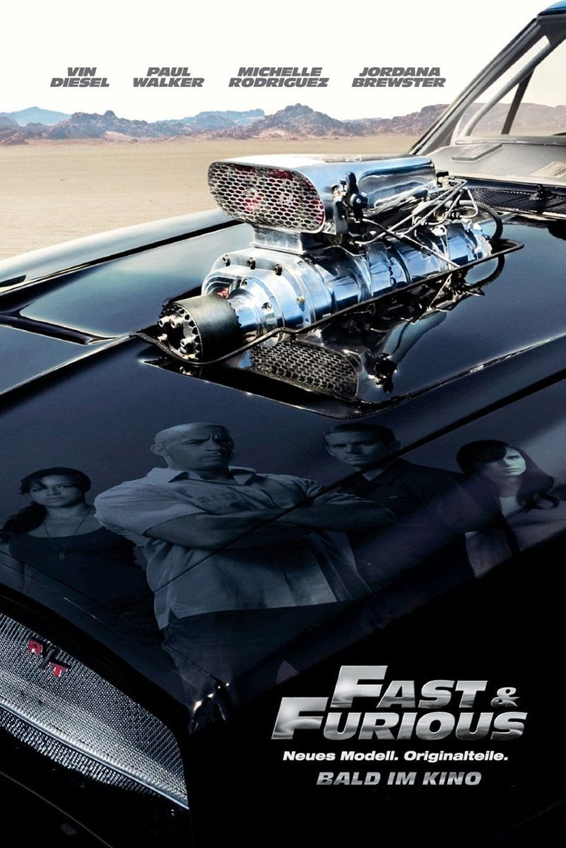 Fast & Furious Iconic Car & Cast Decorative Painting (paper and canvas) art poster printing print