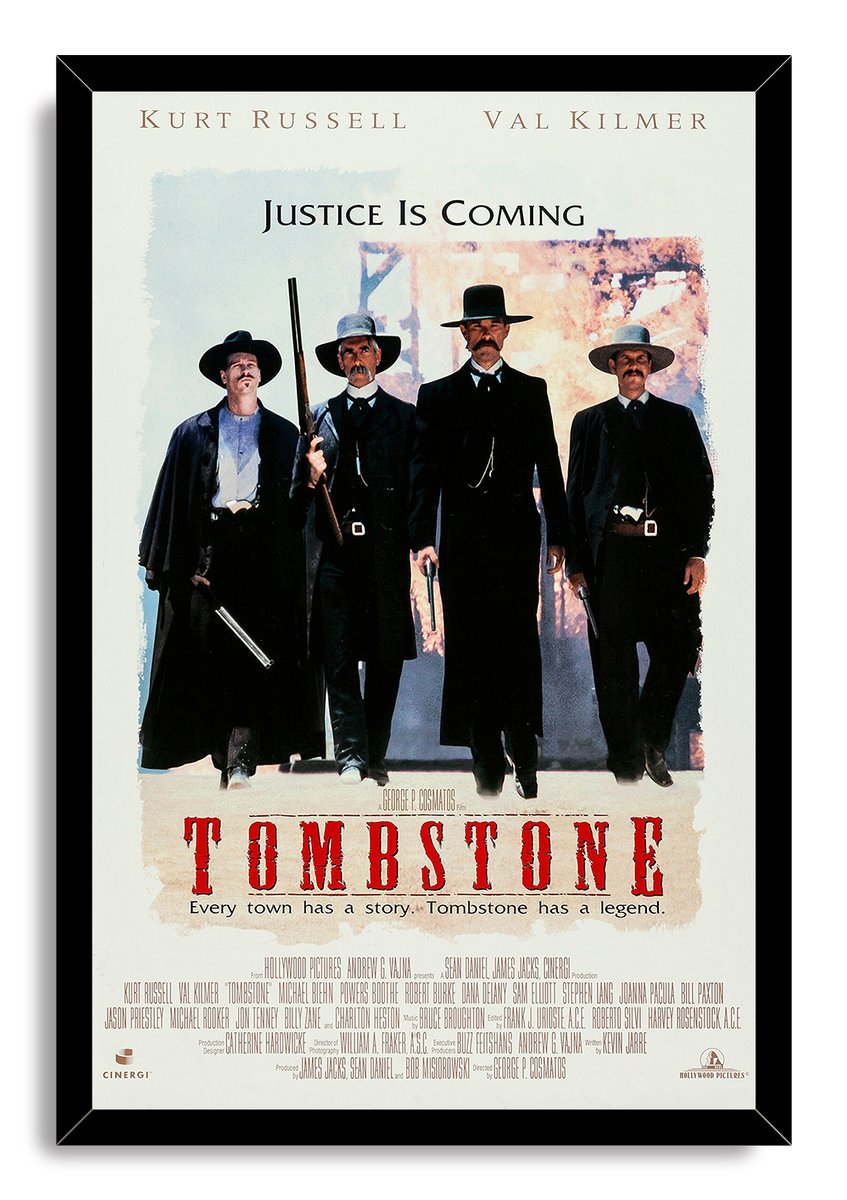 Tombstone Movie Poster Earp Brothers Doc Holliday Western Decorative Painting (paper and canvas) art poster printing print