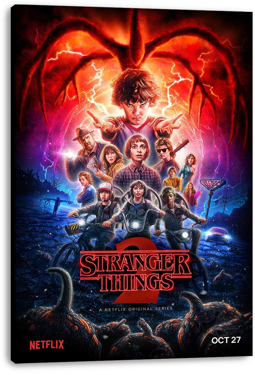 Stranger Things 2 Decorative Painting (paper and canvas) art poster printing print