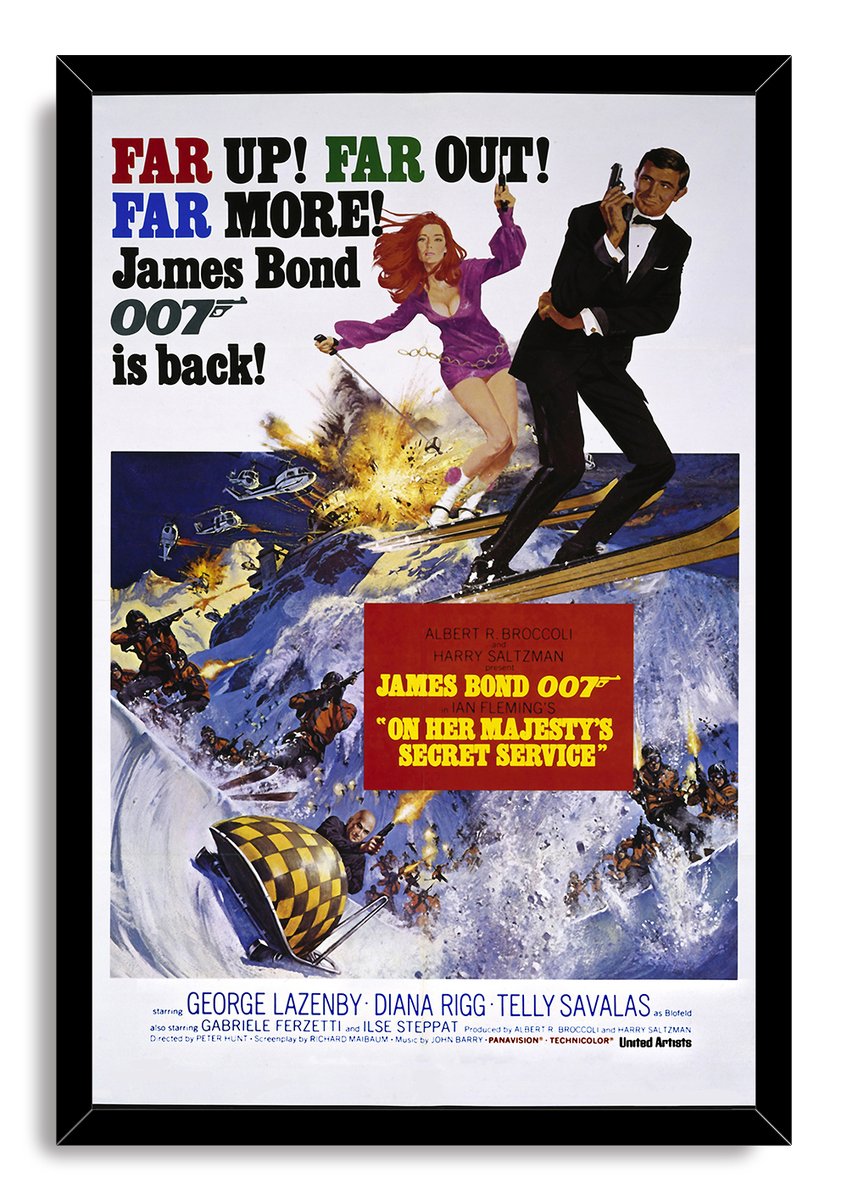 James Bond 007 On Her Majesty's Secret Service Decorative Painting (paper and canvas) art poster printing print