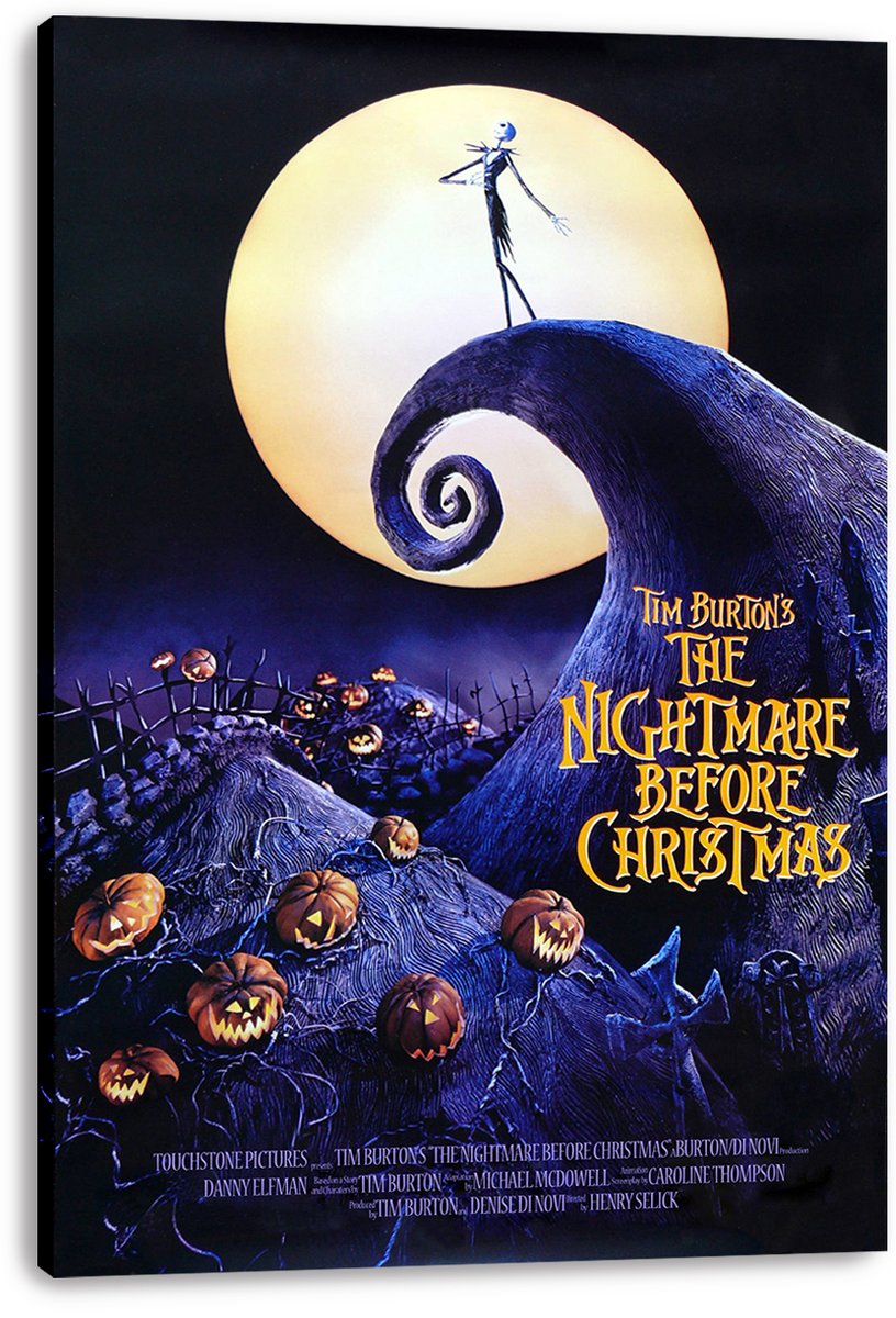 The Nightmare Before Christmas Jack Skellington Decorative Painting (paper and canvas) art poster printing print