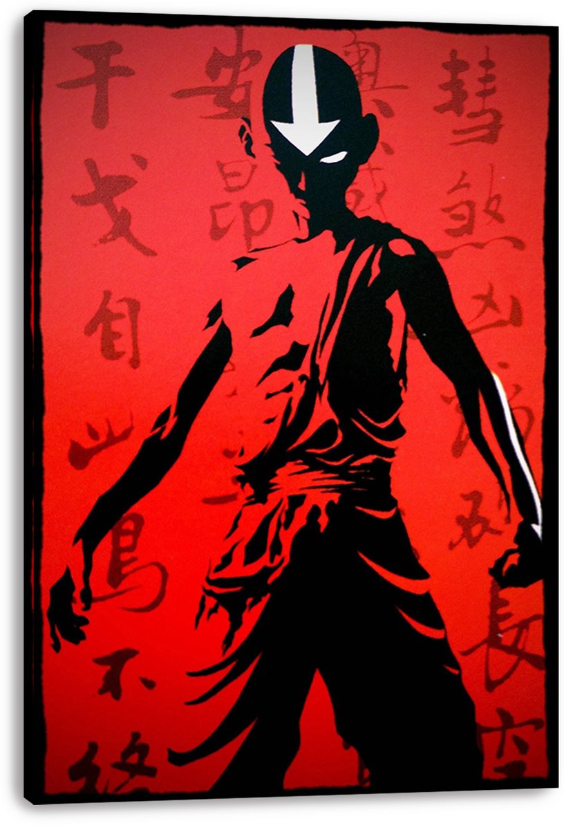 Avatar Aang Silhouette Decorative Painting (paper and canvas) art poster printing print