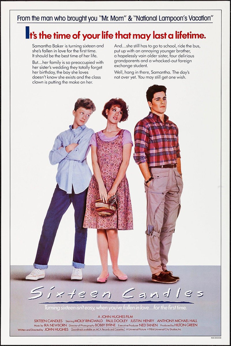 Sixteen Candles Movie Poster Decorative Painting (paper and canvas) art poster printing print