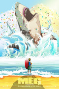 The Meg Giant Shark Decorative Painting (paper and canvas) art poster printing print