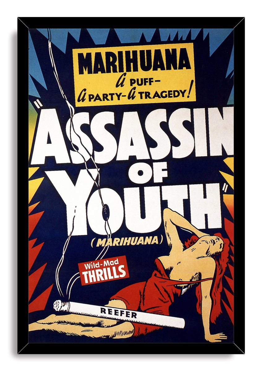 Marihuana Assassin of Youth Vintage Movie Poster Decorative Painting (paper and canvas) art poster printing print