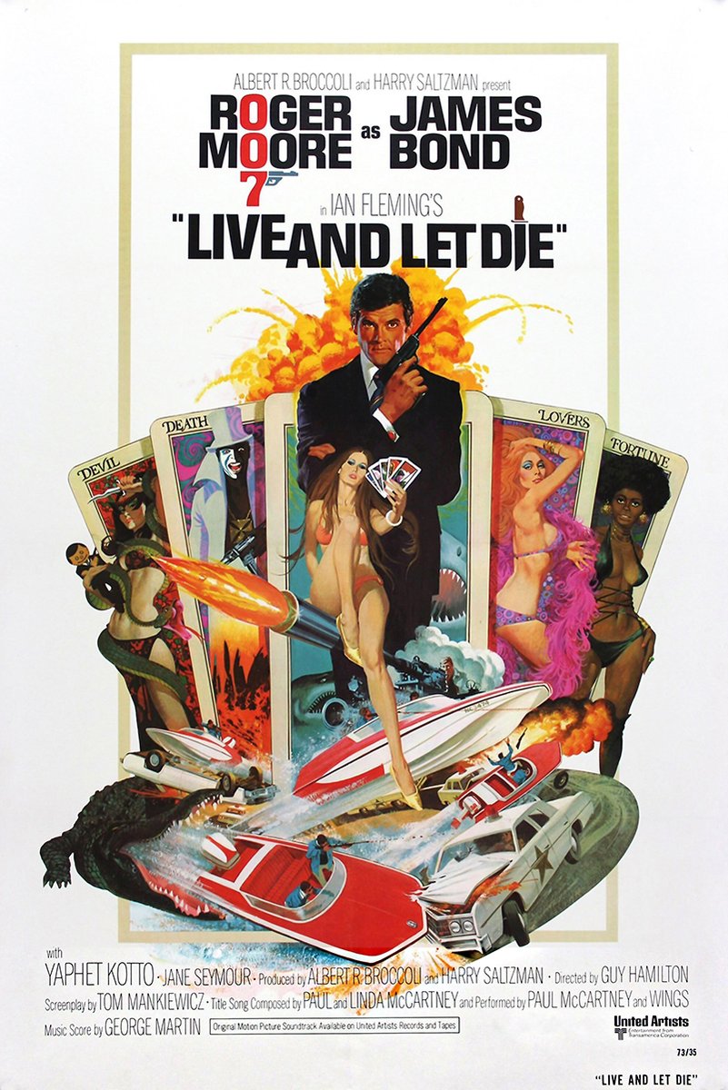 Live and Let Die James Bond Decorative Painting (paper and canvas) art poster printing print
