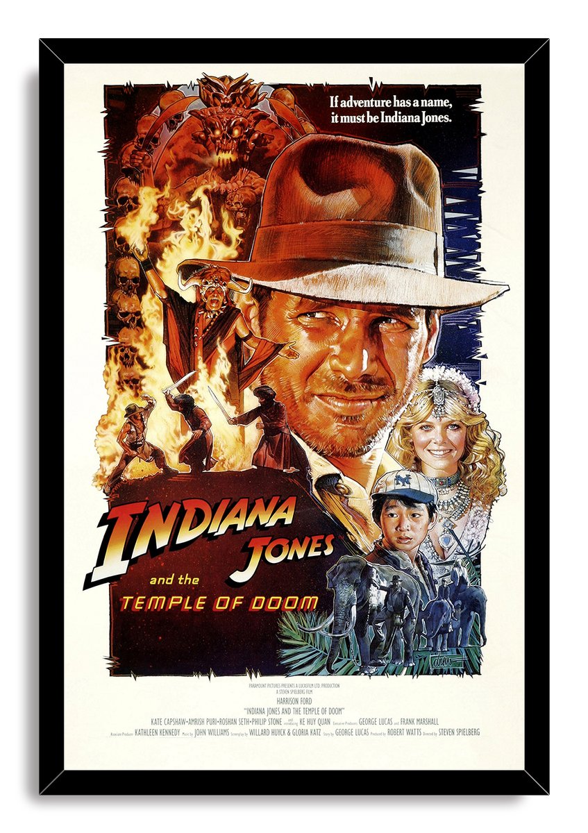 Indiana Jones and the Temple of Doom Movie Poster Decorative Painting (paper and canvas) art poster printing print