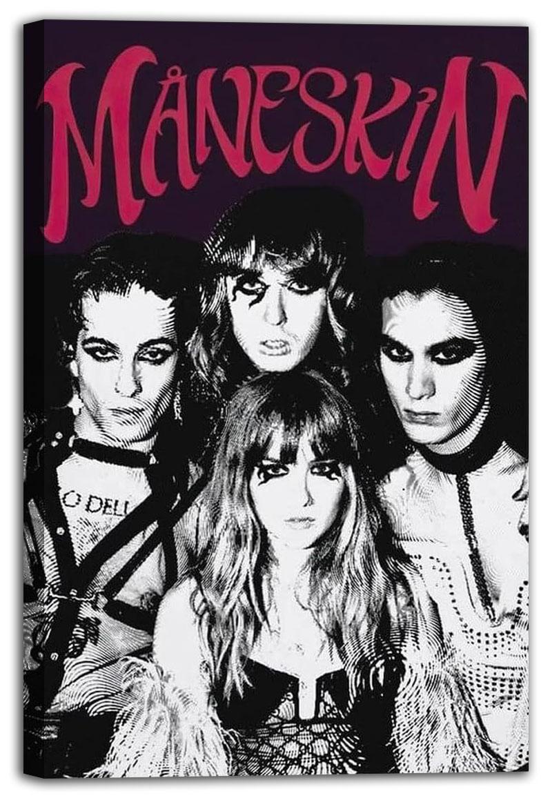 Maneskin Rock Band Music Album Cover Poster (paper and canvas) art poster printing print