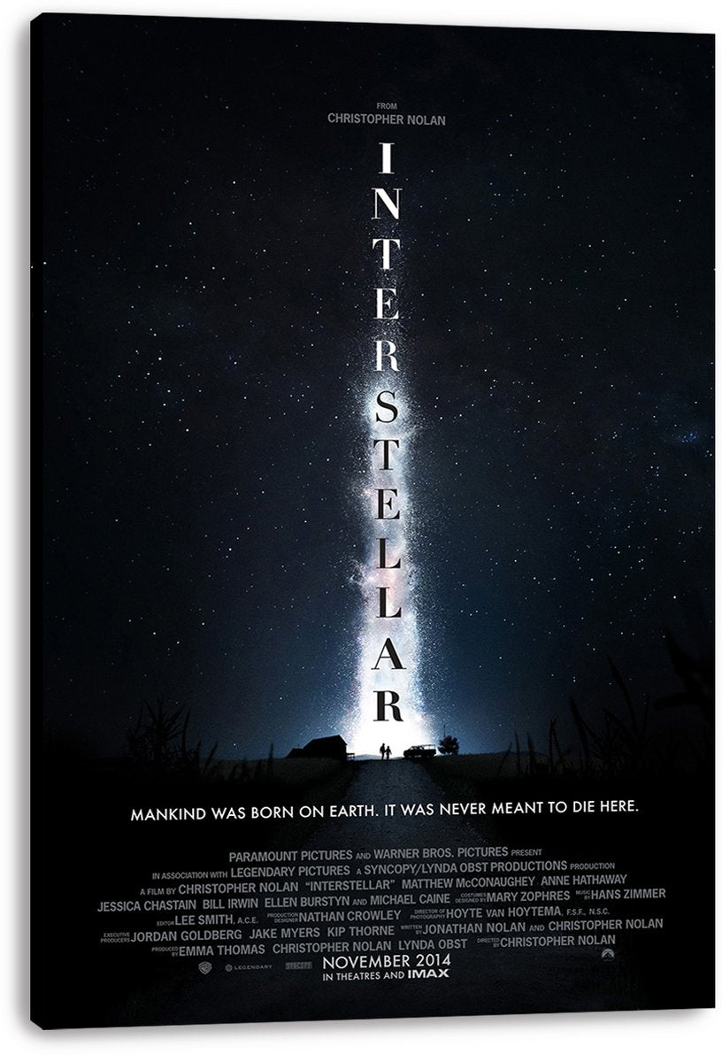 Interstellar Movie Decorative Painting (paper and canvas) art poster printing print