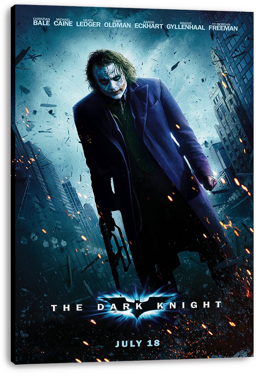 The Joker Dark Knight Movie Decorative Painting (paper and canvas) art poster printing print