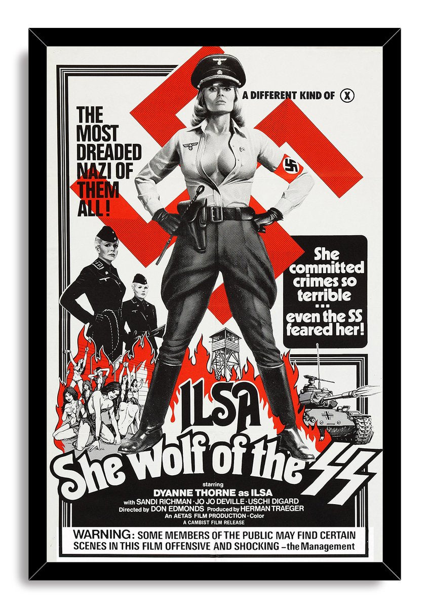 Ilsa She Wolf of the SS Movie Poster Decorative Painting (paper and canvas) art poster printing print